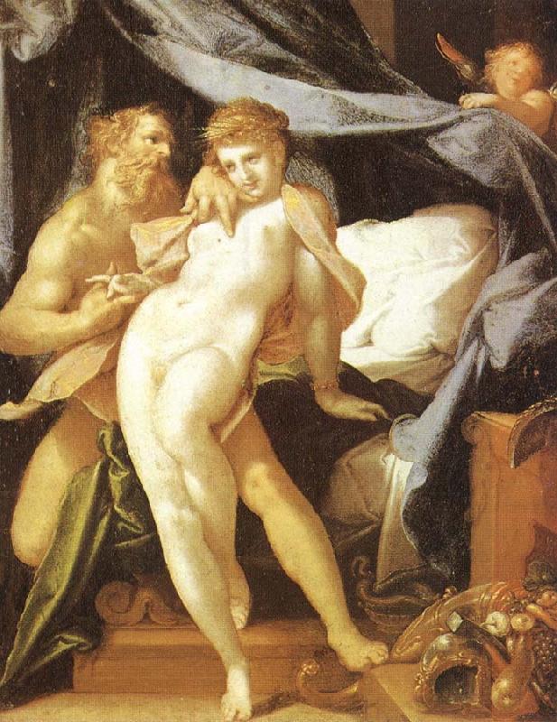 Bartholomeus Spranger Vulcanus and Maia France oil painting art